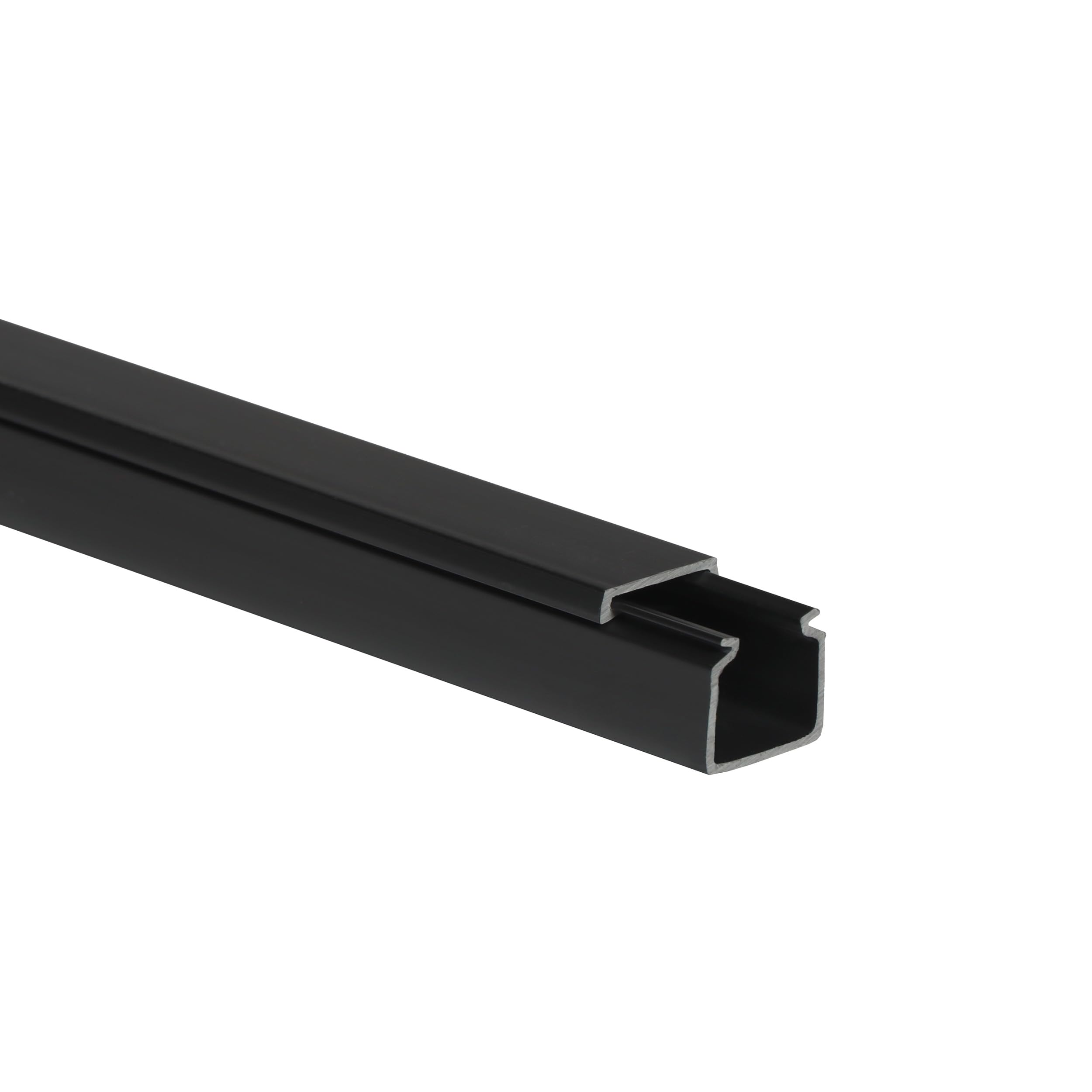 KOMIB KK1616SCH Kabelkanal 16 x 16 x 2000 mm schwarz PVC 10 Meter (5 Stück) 10M - 5 x 2m VDE KK1616SCH-10M