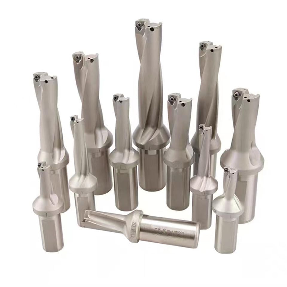 MyncbD Broca Broca Serie WC Broca para Metal 13 mm-50 mm de Profundidad 2D 3D 4D Broca en U indexable Maquinaria, Torno, CNC (Size : C32-D34-WC06, Color : 3D)