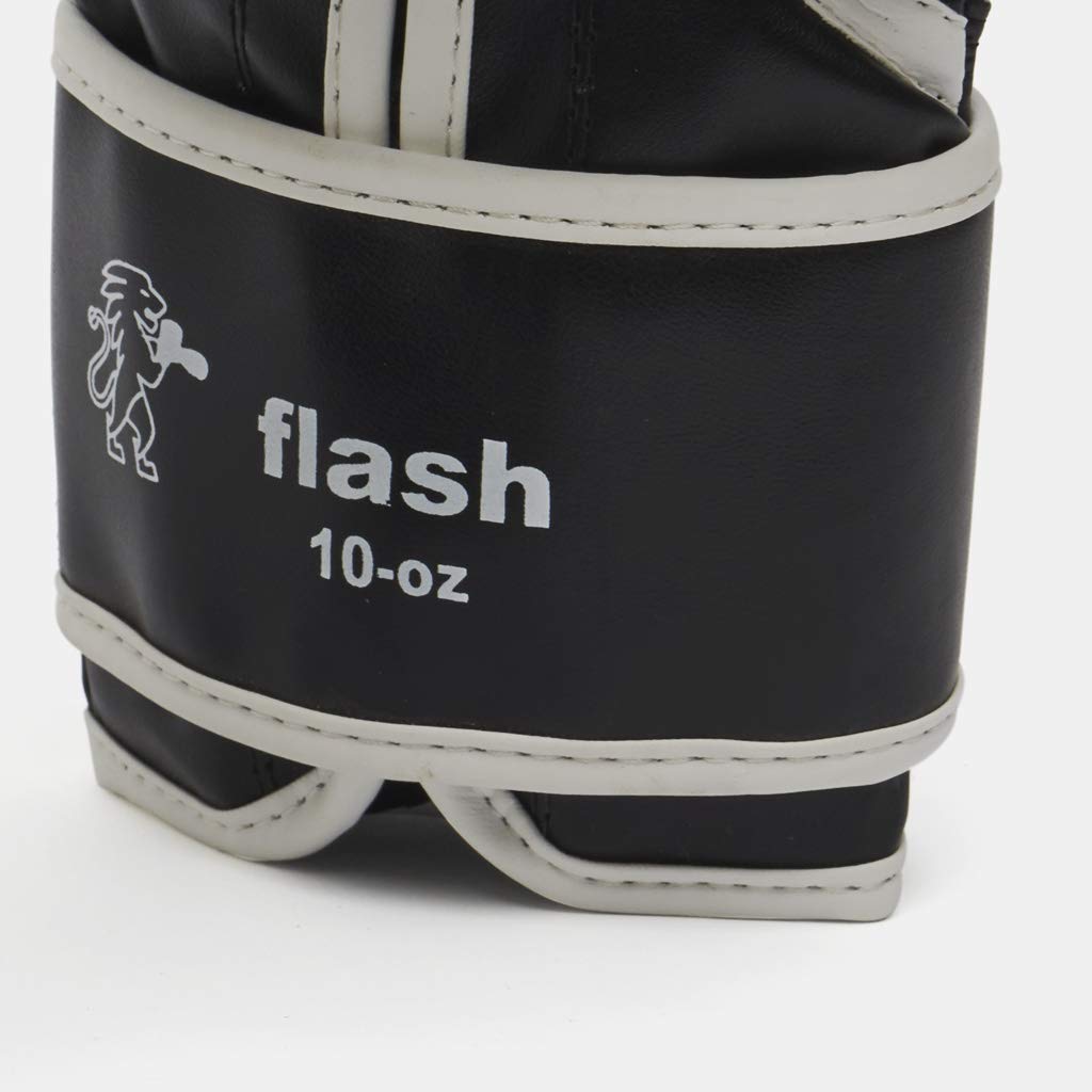 LEONE 1947 Flash Guantoni, Nero, 10 Oz & 1947 AB705, Bendaggi Legionarivs Unisex – Adulto, Nero/Oro, 3.5