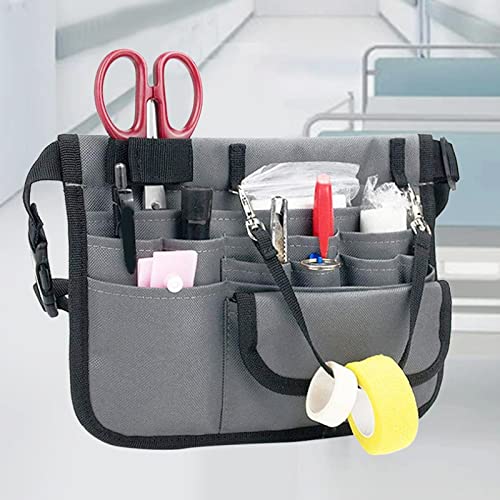 AMLESO Bolsa de enfermeiras Bolsa de cinturo Fanny Pack ajustável com suporte de Estojo vários compa