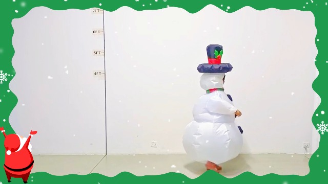 Disfraz Inflable de Muñeco de Nieve para Navidad y Fiesta miniatura 7