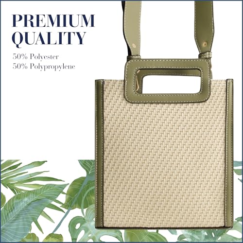 Bolsa Tote para Mujer con Diseño Tejido y Correa Ajustable miniatura 5
