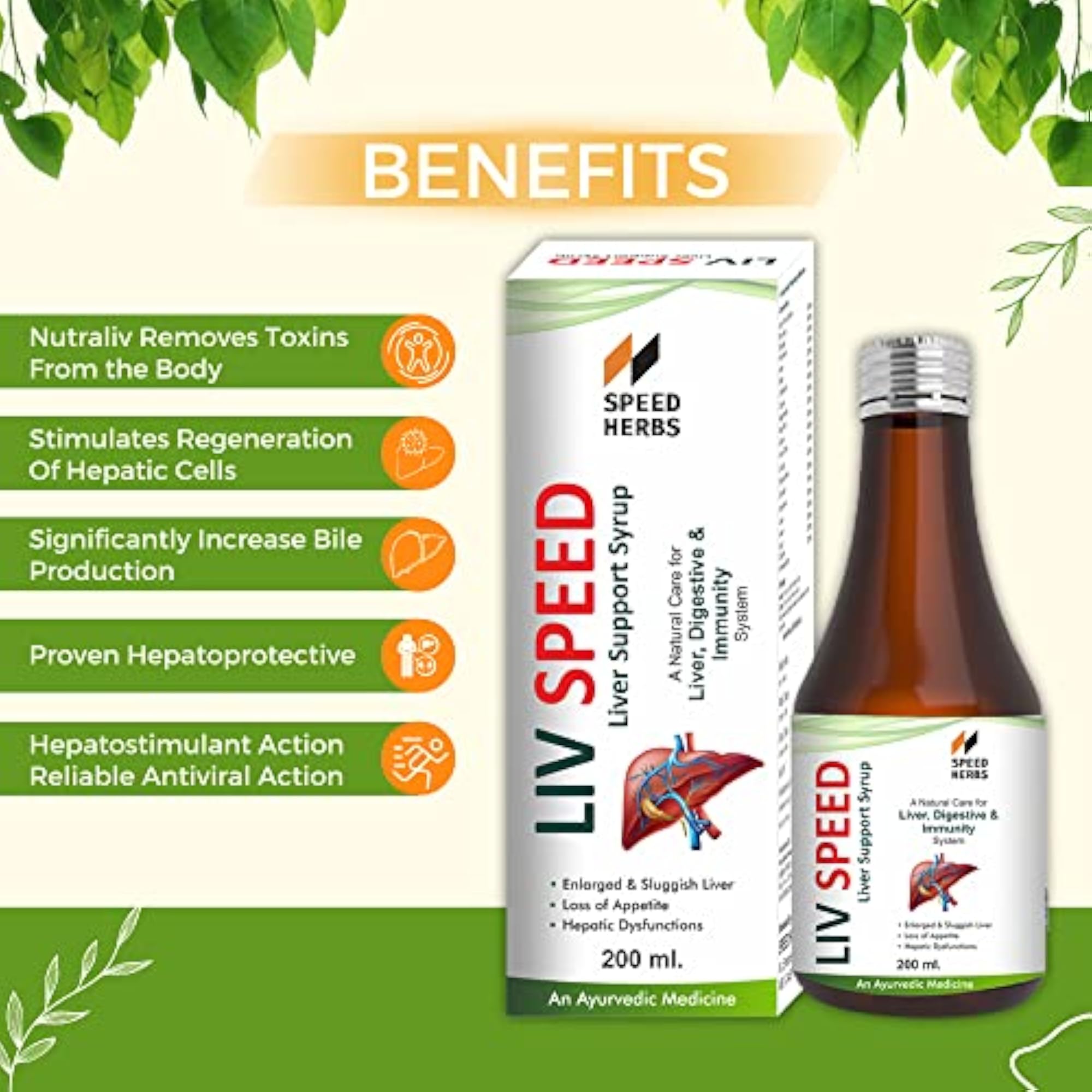 Liv Speed Syrup, Ayurvedic Liver Tonic