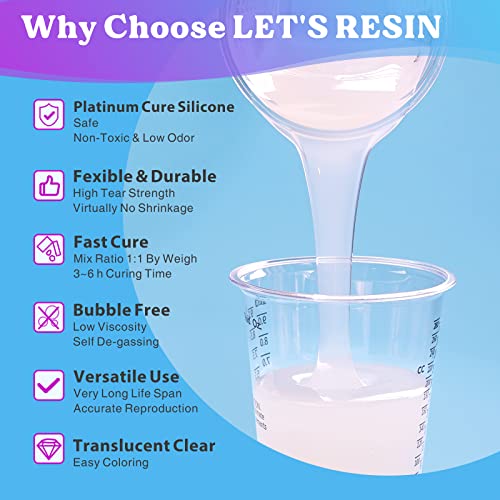 Let'S Resin ALR00042 8Oz Silicone Mold Making Trial Kit, Fast Cure Mold Making Silicone Rubber thumb #2