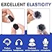 4 PCS Mini Foam Microphone Windscreens ＆ Furry Cover, Headset Mic Cover High Density Lapel for Lavalier Microphones, Furry Windscreen Washable Noise Reduction