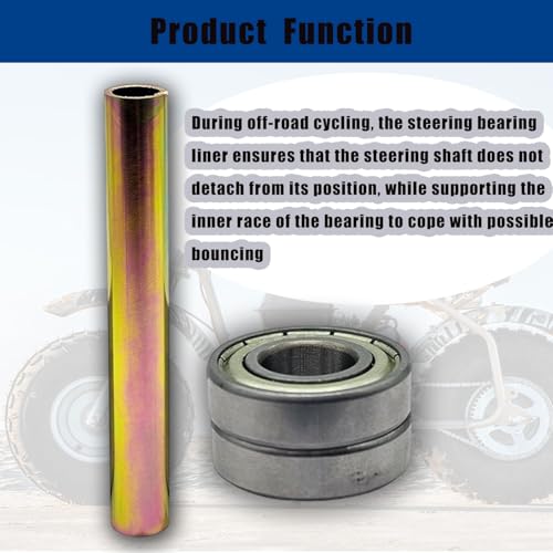 Image of Mini Bike Steering Bearings Bushing Kit For Coleman CT200U BT200X CT200U-EX RT200 CT100U CC100X RT100 98cc 100cc 196cc 200cc Replaces 6900Z Chrome Steel Mini Bike Deep Groove Ball Brown