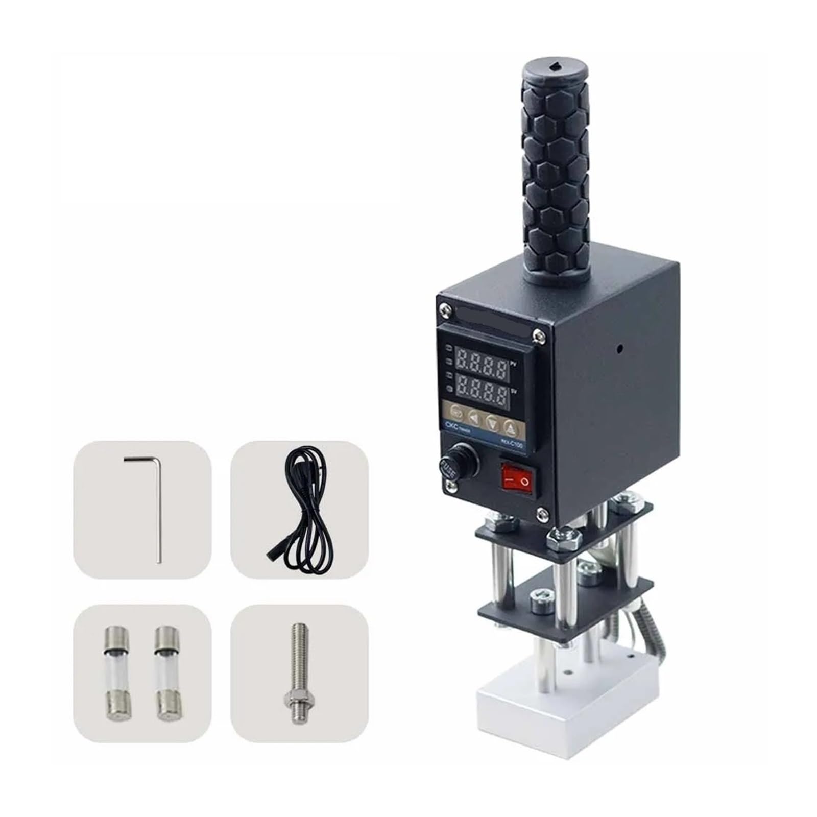 Hand-Held Leather Hot Foil Stamping Machine Copper Mould Wooden Paper Logo Labeling Soldering Embossing Tool Heating Size 8 * 10cm