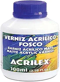Verniz Acrílico Fosco, Acrilex, Incolor, 100 ml