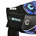 Renegade GK Vortex Strom Goalie Gloves | 3.5+3mm Hyper Grip & 4mm Duratek | Black, Purple, & Blue Goalkeeping Gloves (Size 9, Youth-Adult, Roll Cut, Level 3)