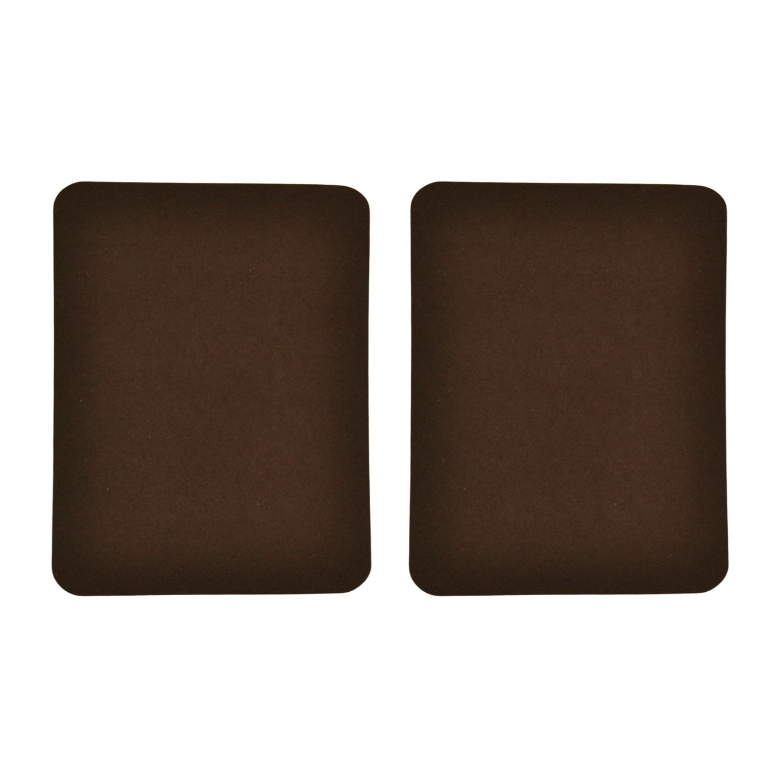 celloexpress Dark Brown Gabardine Elbow Patch Iron On Sew On - Polyester Twill Woven DIY Clothing Repair (10 Pairs)