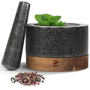 ECENCE Granite Mortar and Pestle Set