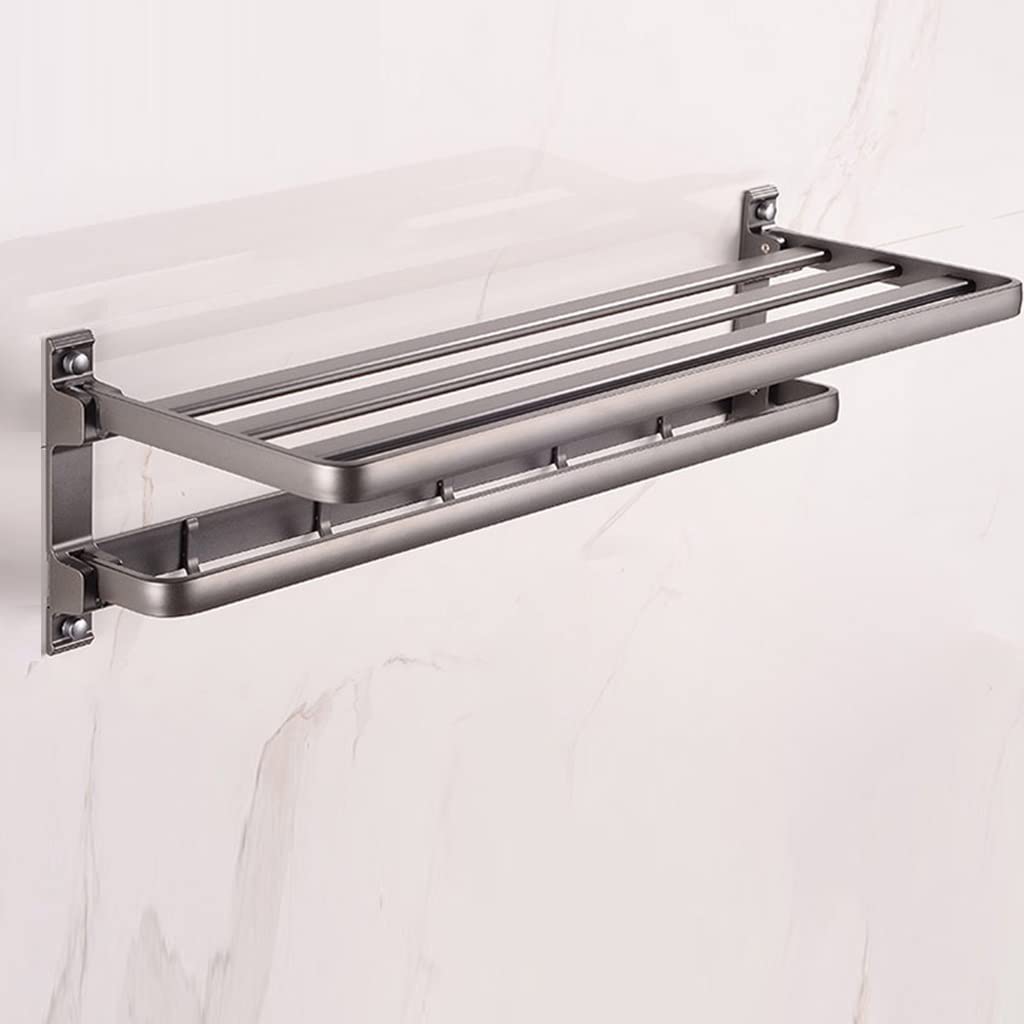 Porte-serviette en alliage d'aluminium pour une salle de bain moderne et ordonnée