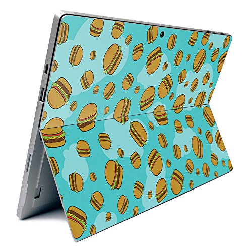 Image of MightySkins Carbon Fiber Skin for Microsoft Surface Pro 7 - Burger Heaven | Textured Carbon Fiber Finish | Easy to Apply, Remove, and Change Styles | Made in The USA