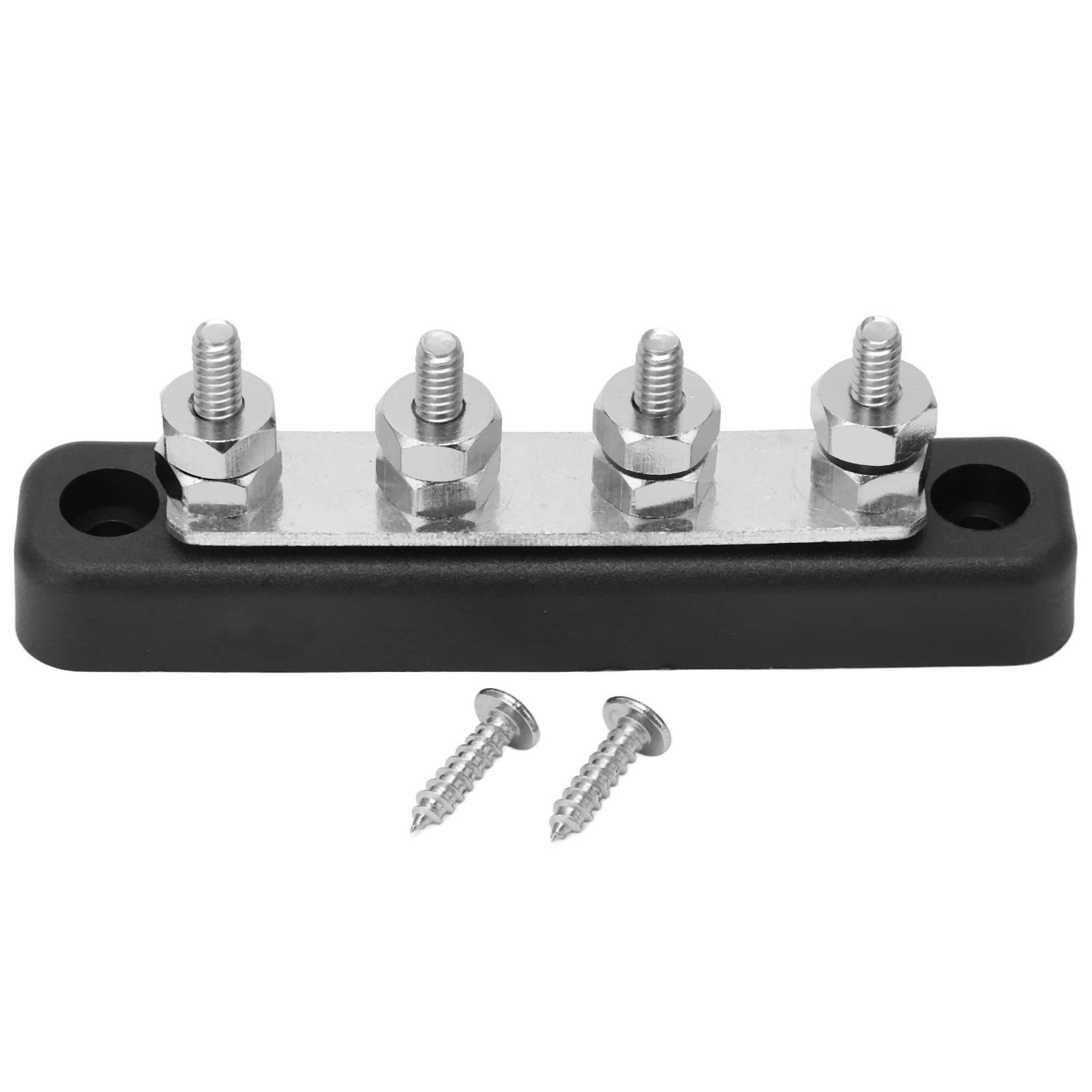 4 Stud Power Distribution Block, 3/16in Bus Bar Junction Block Battery Junction Block 150A DC 48V-image-44