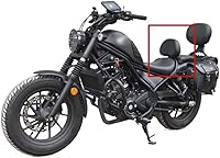 Vista 5 de Para REBEL CM CMX 300 500 CMX300 CMX500 2017 2018 2019 2020 2021 2022 17-22 Respaldo delantero del jinete Sissy Bar