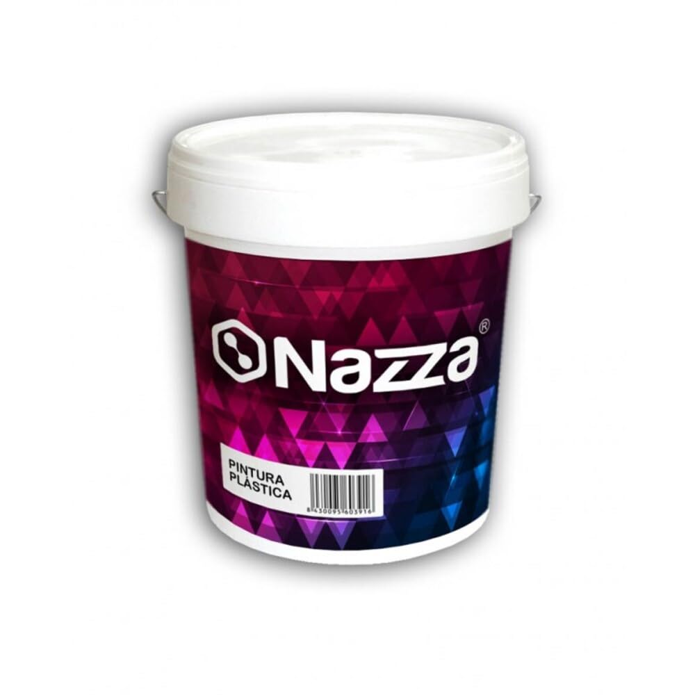 Nazza Pintura Blanca Interior y Exterior Expert de Extraordinaria Blancura - Acabado Mate Sedoso - Con Certificado de Reacción al Fuego - Formato 15 litros