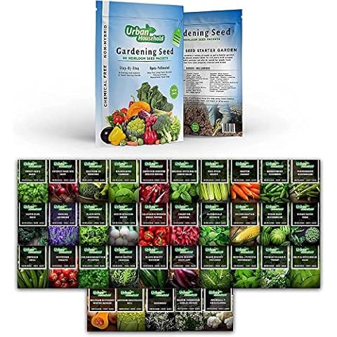 35 Assorted Non-GMO Vegetable & Herb Seeds Cover