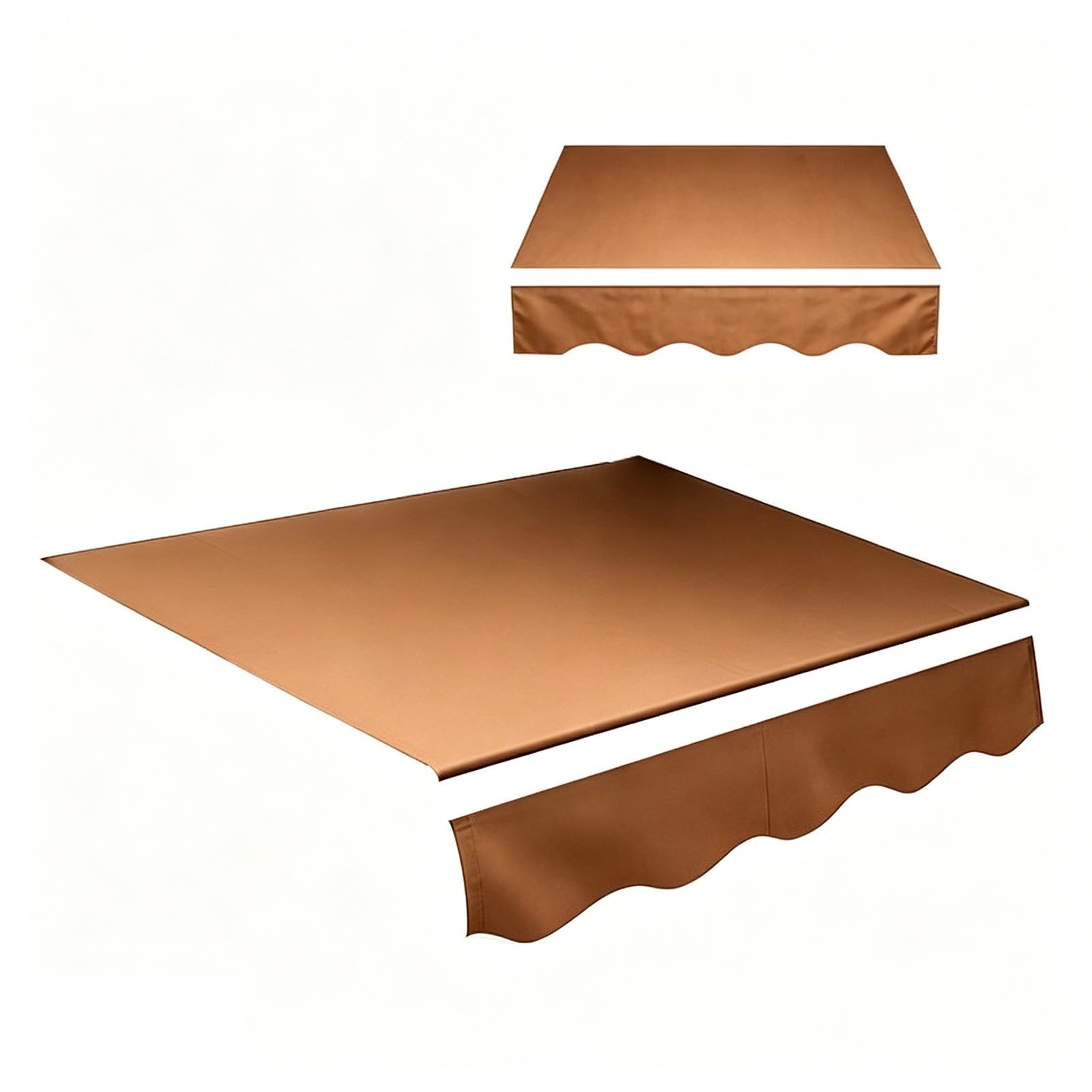 Sombrilla de patio con tela superior impermeable que soluciona roturas en toldos de 350cm