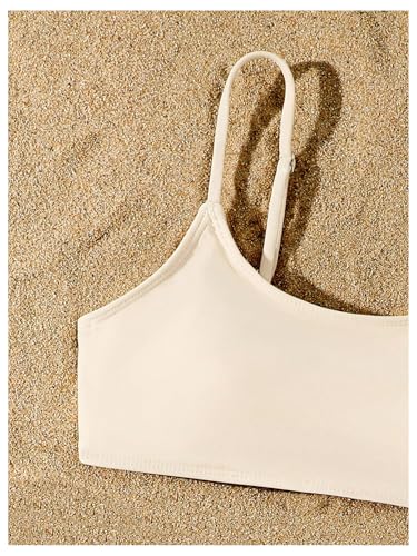 Floerns Girl's 3 Piece Swimsuits Spaghetti Strap Bikini Sets with Cover Up Skirts4