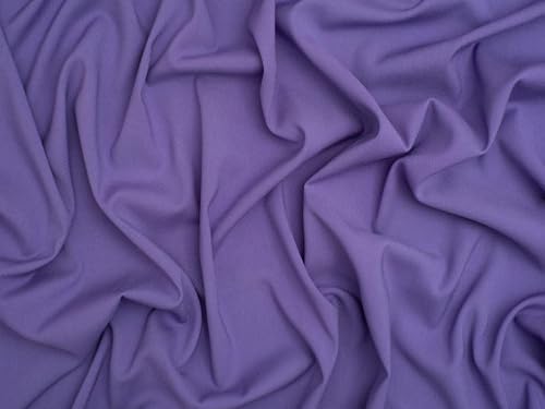 Minerva Core Range Violet Stretch Woven Viscose Twill Fabric for Dressmaking - 145cm Wide - per metre