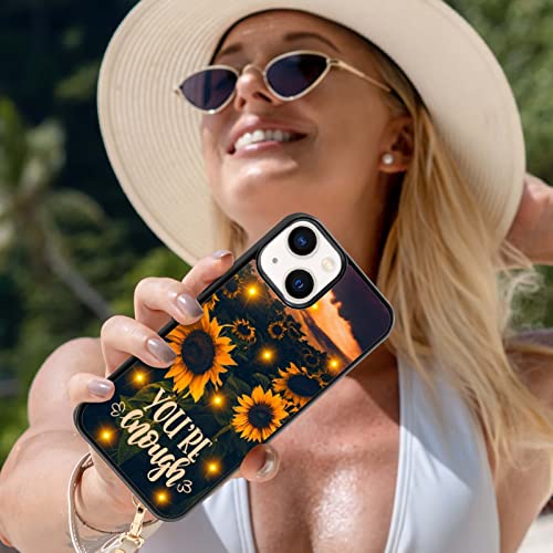 Onemiliayears Cute Fashion Sunflower Phone Case, Sunflower Firefly Phone Case Iphone 14 13 12 11 Pro Max Plus Mini Xr Xs X 7 8 6 For Teen Girls And Women #TOP7
