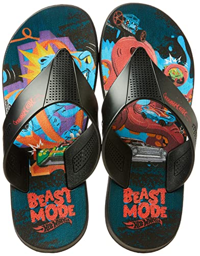 Chinelo dedo, Race Super Flop, Hot Wheels, Masculino, Multicolorido, 29/30
