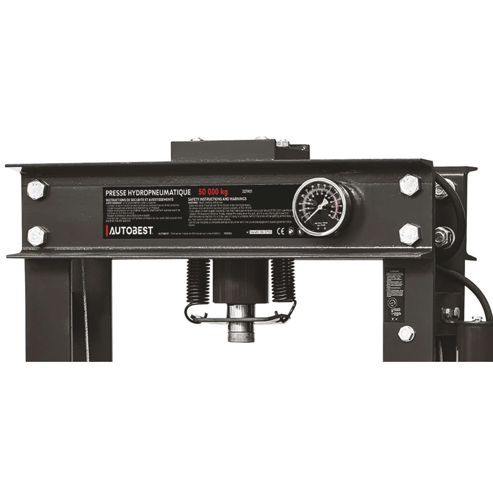 Presse d'atelier hydraulique/hydropneumatique 50 tonnes - AUTOBEST