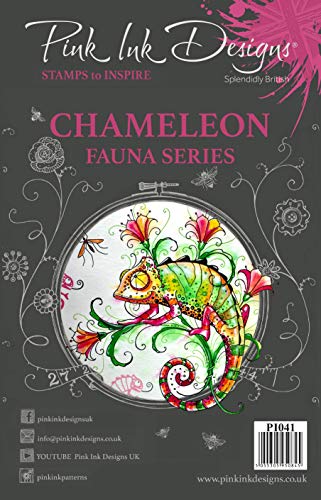 Pink Ink Designs PI041 Pink Ink Klare Designs Chameleon-transparenter Photopolymer-Stempel, haftet an Acrylblöcken, dekoratives Zubehör für Karten, Journal, DIY-Basteln/Kunst, Durchsichtig, A5 Cover