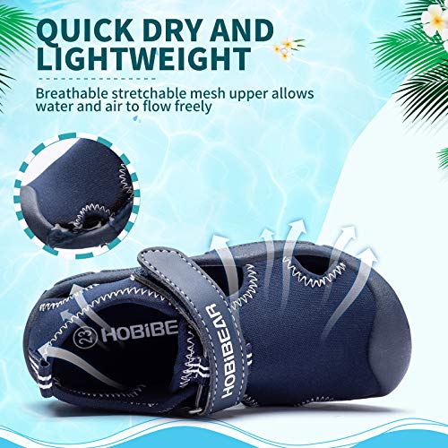 Woueoi Toddler Boys Aqua Water Shoes Closed-Toe Girls Sport Beach Sandals Lightweight(Royal Blue,9.5 Toddler) #TOP1