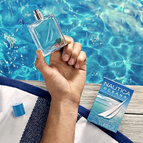 Nautica Oceans Pacific Coast Eau De Toilette - Uplifting, Refreshing Scent - Earthy, Marine Notes Of Pinewood And Mint - Ideal For Day Wear - 1.6 Fl Oz. #TOP5