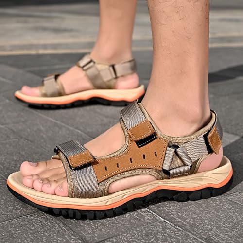 Men's Open Toe Sport Sandals for Summer Casual Walking Beach Outdoor Comfortable Lightweight Hiking Sandal with Arch Support3