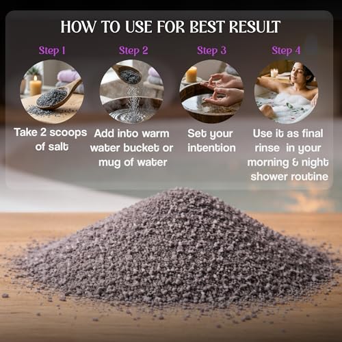 Image of Pure & Natural Negativity Removal Spiritual Bath Salt 200g Aura Cleansing Salts, Energy Purification, Remove Negativity, Evil Eye Protection & Spiritual Healing Ritual Bath