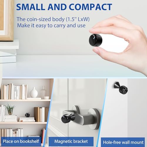 Cazoyol Mini Camera, 1080P Indoor Security Camera, 60-Days Battery Life - 1