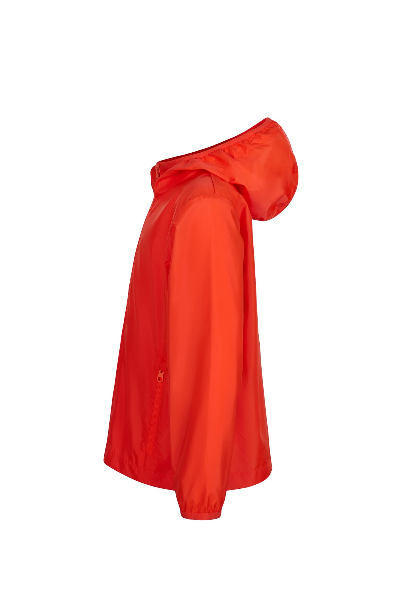 Mukua Stockton Kids Coupe-vent pour enfant Blanc Taille 12/14, Rouge fluo, 5-6 ans