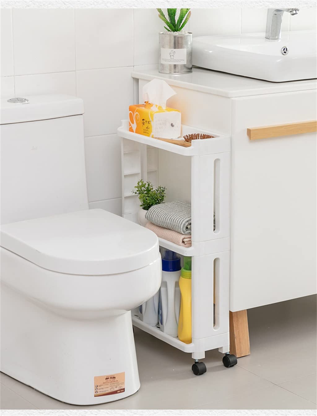 Ruchome Wózki Ręczne Półka Kuchenna Organizator Koła Wózek Łazienka Gap Regał Magazynowy Przechowywanie Rozmaitości Stojak Koło Pasowe Salon/a/1Pcs