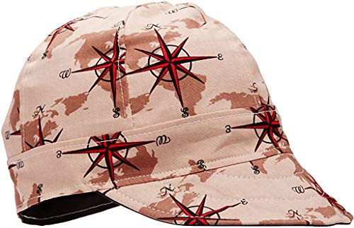 Lapco Lap 6C-7 3/8 6-Panel Welder's Caps, 100% Cotton, 7 3/8