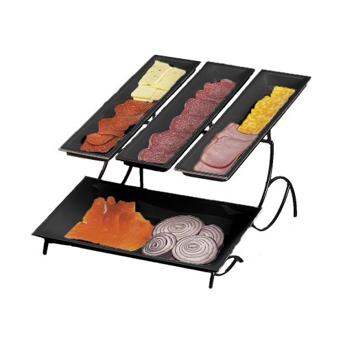 CalMil 2 Tier Wire Tray Rack, 19 x 15 x 11 inch 1 each