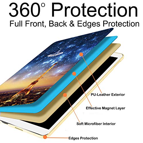 Image of DuraSafe Cases for iPad Pro 11 4th 3rd 2nd Generation Cover A2759 A2761 A2762 A2377 MNXE3HN /A MNXD3HN /A A2435 MNXG3HN /A MNXF3HN /A MNXJ3HN /A MNXH3HN /A MNXN3HN /A MP553HN /A A2228 MY232HN /A - Paris Night