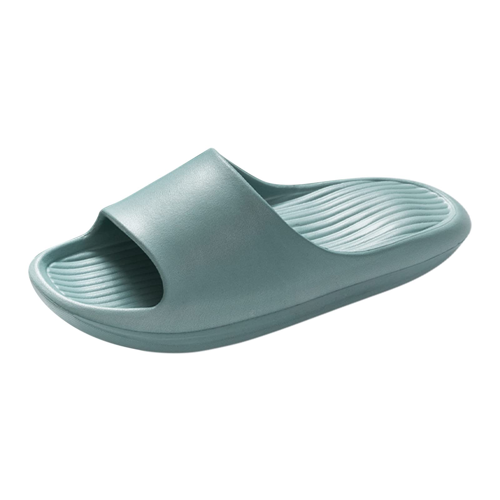 Bathroom Solid Slippers Home Women Color Bottom Slippers and Men Home Sandals Flat Mens Slipper Indoor Slippers Blue