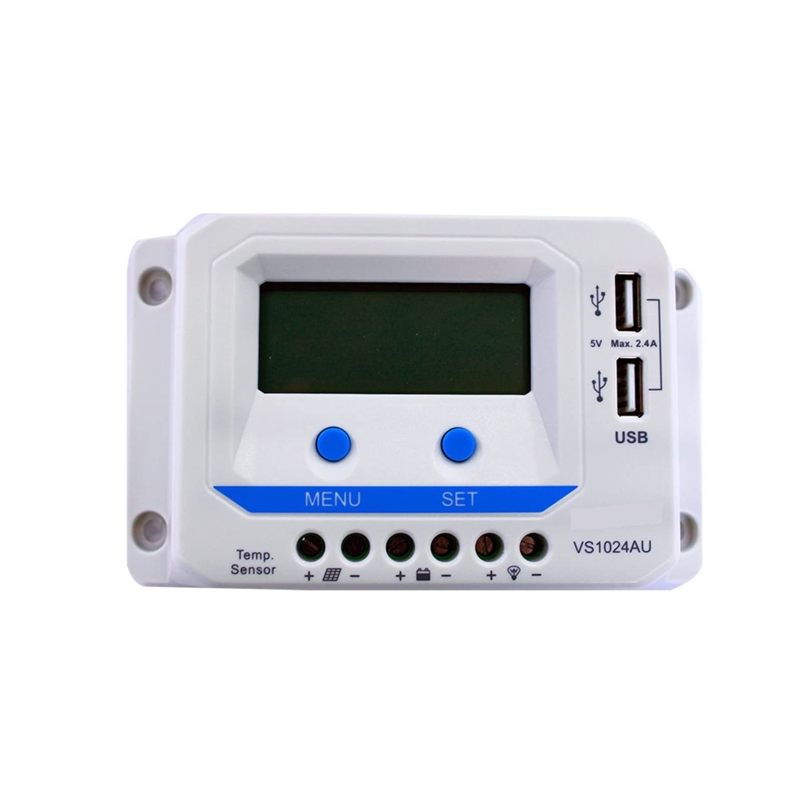 LNHHG 10A-12V/24V Solar Controller LCD LCD Display Dual USB Socket VS1024AU