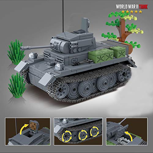 HSQ WW2 Panzer Bausteine Modell Tank Spielzeug, Pz.Kpfw.II AUSF. L Luchs, Technik Panzer Militär Tank Bausatz, Moc… – Bild 6