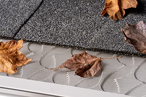 Image of Gutter Guard by Superior 6 inch 48ft Kit with Screws & Setter, Contractor Grade DIY Friendly Gutter Guards, Stainless-Steel Micro Mesh Gutter Cover
