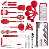 Kitchen Utensils Set, Cooking Utensil Set Kitchen Gadgets, Pots and Pans set Nonstick and Heat Resistant, 24 Pcs Nylon and Stainless Steel, Spatula Set, Apartment Essentials Kitchen Cookware Sets