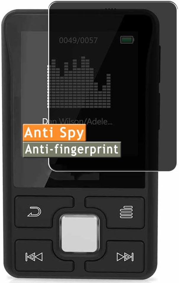 Privacy Screen Protector, compatible with Kingbox X55 MP3 PLAYER Anti Spy Film Protectors Sticker [ Not Tempered Glass ]