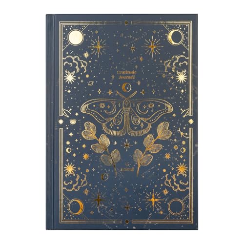 Diario Gratitud Astral - Journaling Notebook A5 de Agradecimiento para mujeres, Cubierta rígida | Mejora Tu Bienestar Diario Con 176 págs. Para Agradecer Y Reflexionar