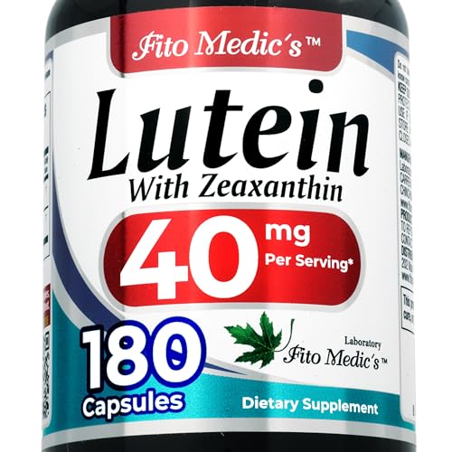 FITO MEDICS Lab Lutein Supplement with Zeaxanthin 180 Capsules Botanical Formula