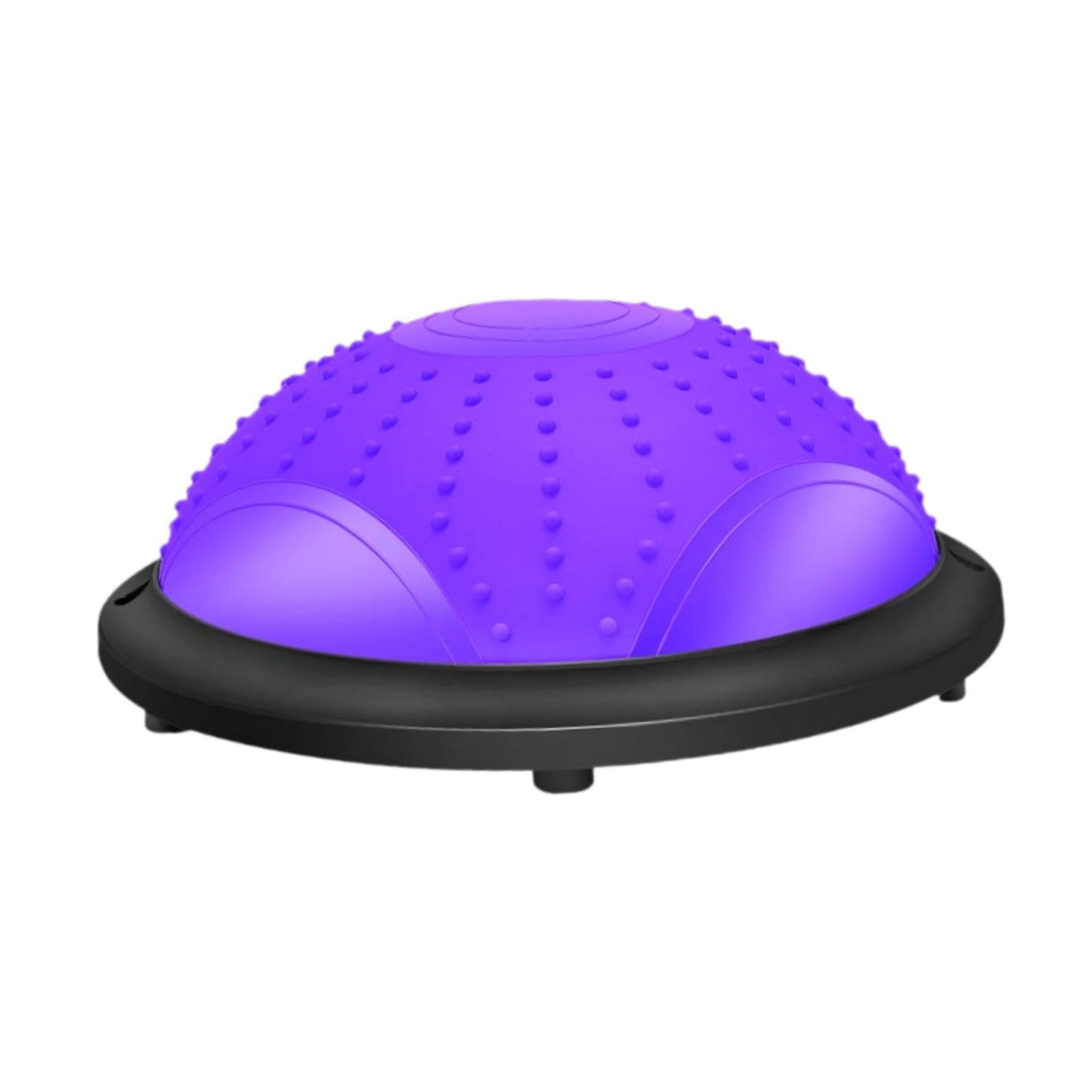 Balance Ball Semicerchio Pilates Fitness Ball Dispositivo di Allenamento con Materiale in PVC E PP Antiscivolo per Un Uso Versatile a Casa, Viola