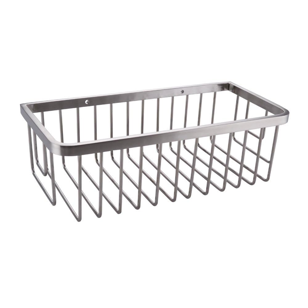 Nokozan Stainless Steel Rectangular Shower Caddy for Shampoo and Body Wash - Bathroom Organizer Shelf