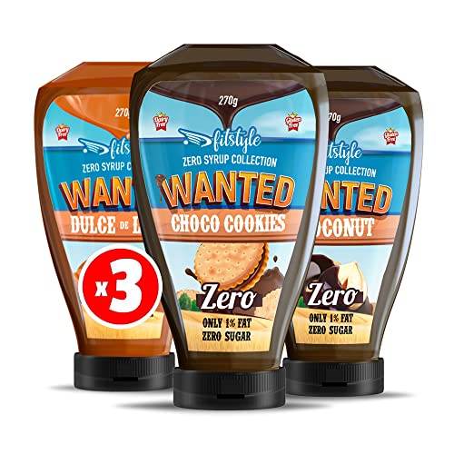 (x3 A ELEGIR) Pack Sirope ZERO sin azúcar y sin grasa | Choco Galleta, Choco Avellana y Dulce de leche Topping bajos en calorías | Apto para keto (Choco Avellana - Choco Cookies - Dulce de Leche)