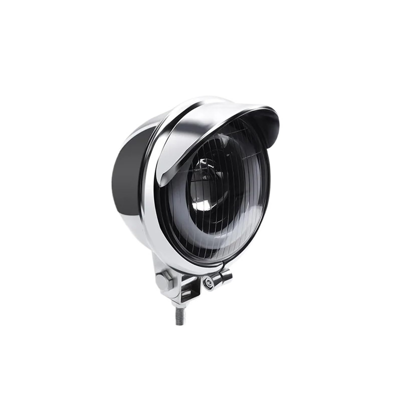 Faros para motocicleta Para Chopper Para Bobber Foco LED Para Motocicleta Luz De Marcha Auxiliar Blanco Cromado 12V 2 Unidades